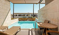 Dobbeltværelse deluxe med privat pool / Suite med to rum og privat pool