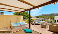 Juniorsuite med tagterrasse og boblebad