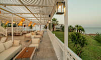 A la carte-restaurant på stranden