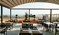Hotellets del af stranden