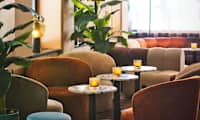 Siddeområde i lobbyen