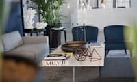 Siddeområde i lobbyen