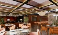 Illustration af hotellets restaurant (billedet er en illustration og kan blive ændret)