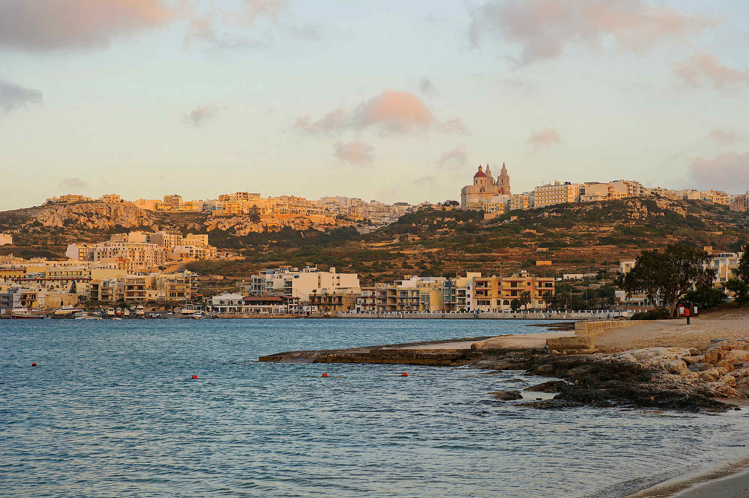 Stranden i Mellieha
