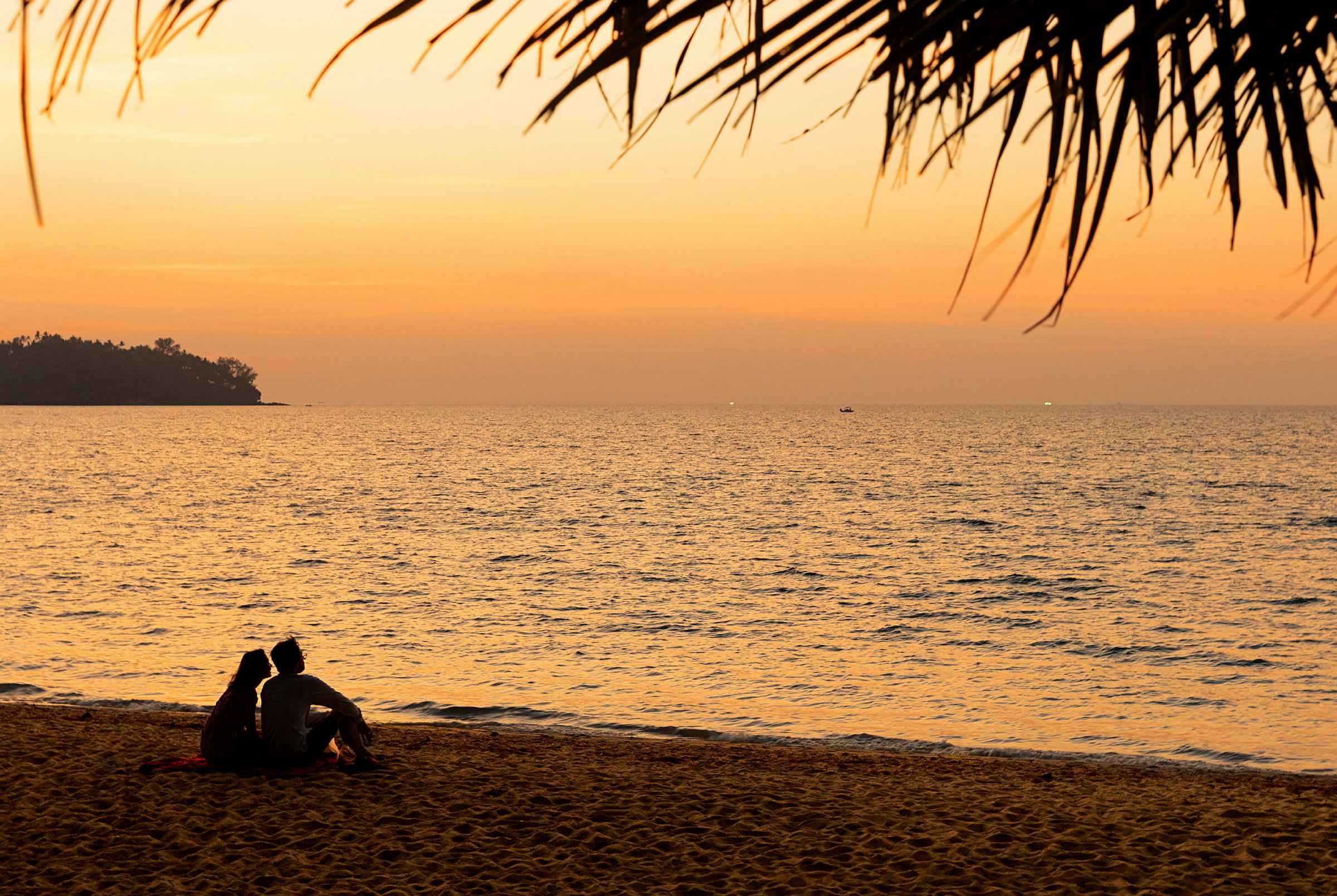 Solnedgang Bangtao Beach