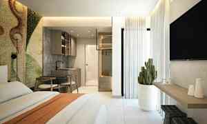 1-værelses lejlighed superior med balkon (billedet er en illustration og kan blive ændret)