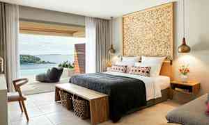 Et hotelværelse med udsigt over havet. (AI-genereret tekst)