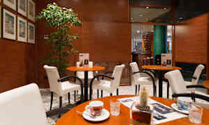 Siddeområde i lobbyen