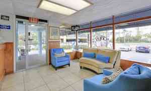 Siddeområde i lobbyen