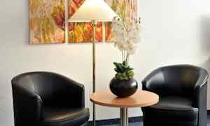 Siddeområde i lobbyen