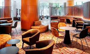 Siddeområde i lobbyen