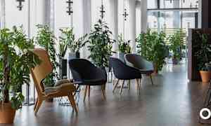 Siddeområde i lobbyen