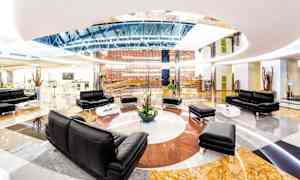 Siddeområde i lobbyen