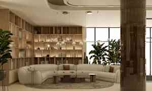 Siddeområde i lobbyen