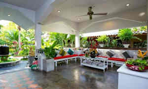 Siddeområde i lobbyen