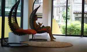 Siddeområde i lobbyen