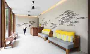 Siddeområde i lobbyen