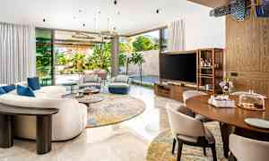 4-værelses lejlighed i villa med seks senge og privat pool