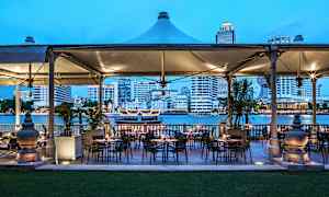 En af hotellets restauranter