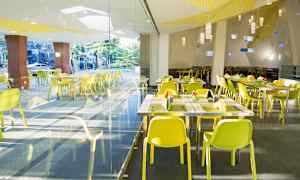 Caféinspireret a la carte-restaurant