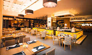 Buffetrestaurant med internationale retter