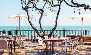 Restaurant med fin udsigt over havet