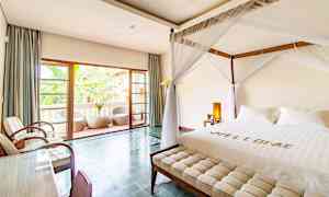 Dobbeltværelse premium med terrasse mod haven