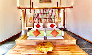 Dobbeltværelse i bungalow