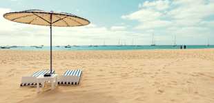 Stranden ved Hotela Morabezas Beach Club