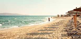 Stranden i Marmari & Tigaki