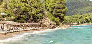 Stranden Mystique cirka 500 meter fra Koukounaries