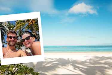 Ulrikke og Oskar på Mauritius