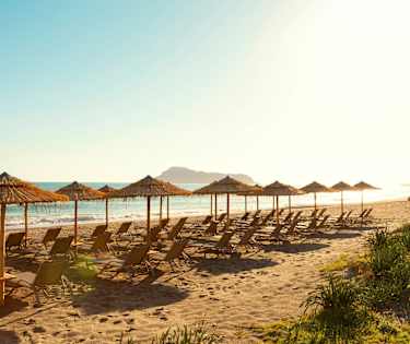 Stranden ved Sunprime Platanias Beach