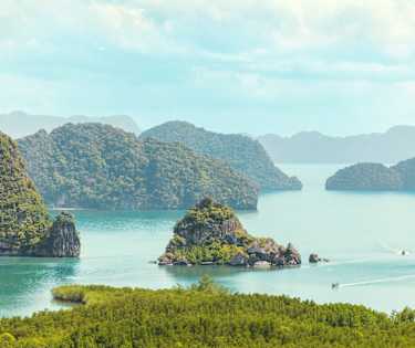 Thailands smukke landskab i fokus