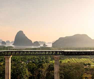 Thailands smukke landskab i fokus