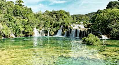 Krka-vandfaldene og nationalparken samt Šibenik