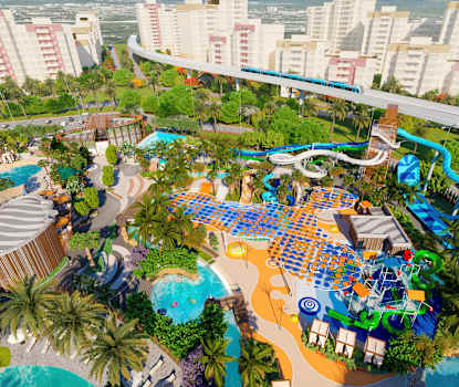 Hotellets vandland, som åbner i november 2025. Billedet er en illustration og kan blive ændret