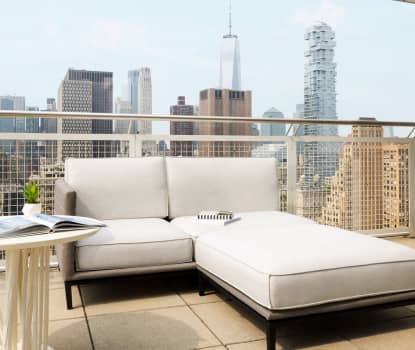 Hotellets tagterrasse
