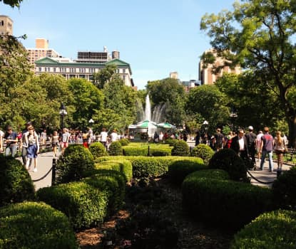 Washington Square Park ligger blot 200 meter fra hotellet