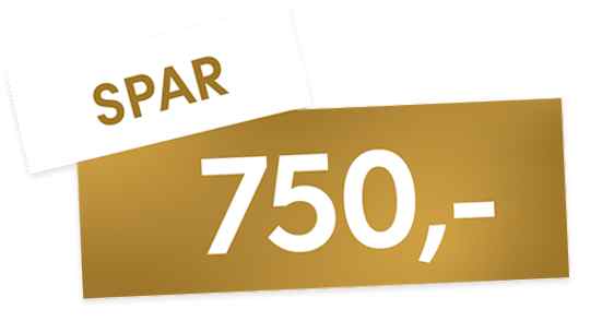 Spar 750 kr.
