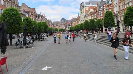 Foto af glade børn i Belgien
