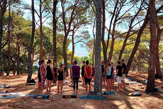 Yoga på Lesbos