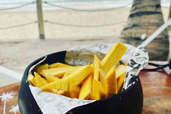 Pommes frites på brødfrugt