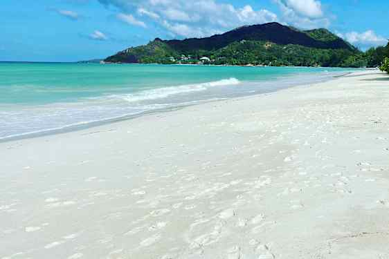 Strand på Seychellerne