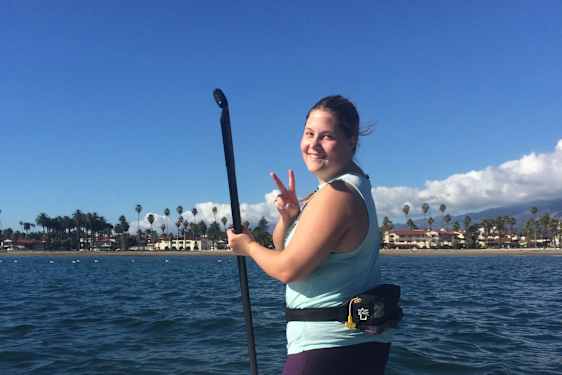 På SUP i Santa Barbara