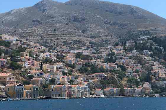 Symi set fra havet
