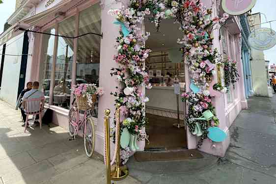 Fin butiksfacade i Kensington - London