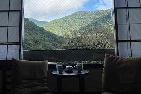 Traditionel japansk overnatning i Hakone