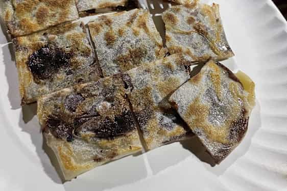 Pizza med nutella og kokos