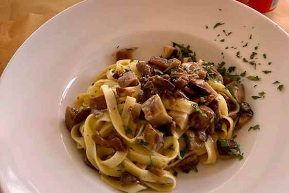 Pasta med svampe